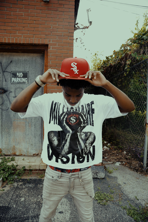White MV Cropped T-shirt